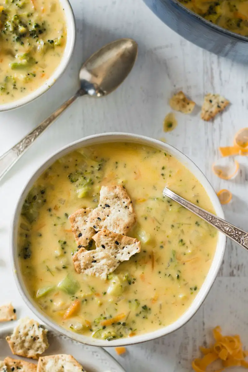 Quick and easy Gluten Free Broccoli Cheddar Soup comes ...
