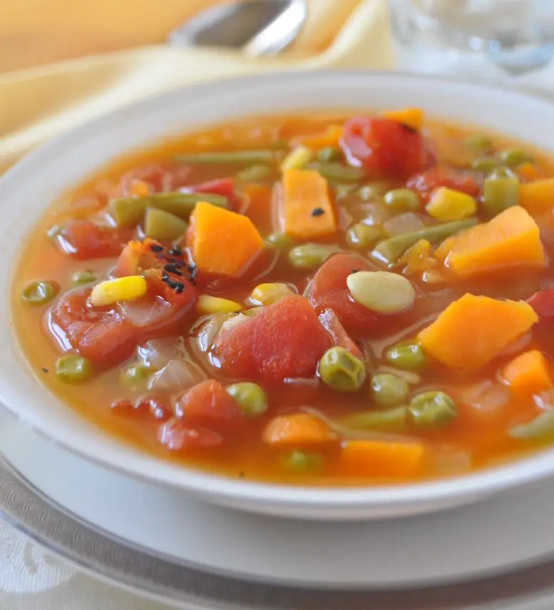 Quick Easy Vegetable Soup Recipe for Cancer Patients and Your Family c