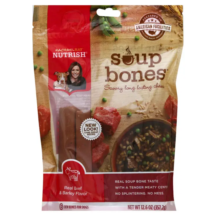 Rachael Ray Nutrish Soup Bones Beef &  Barley Flavor Dog Treats by ...