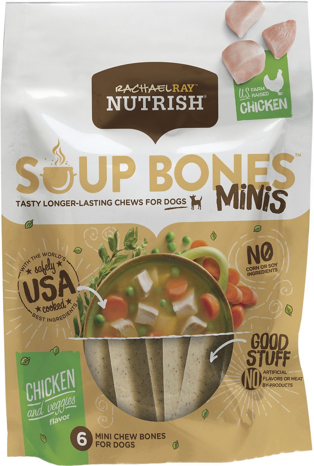 Rachael Ray Nutrish Soup Bones Minis Chicken &  Veggies ...