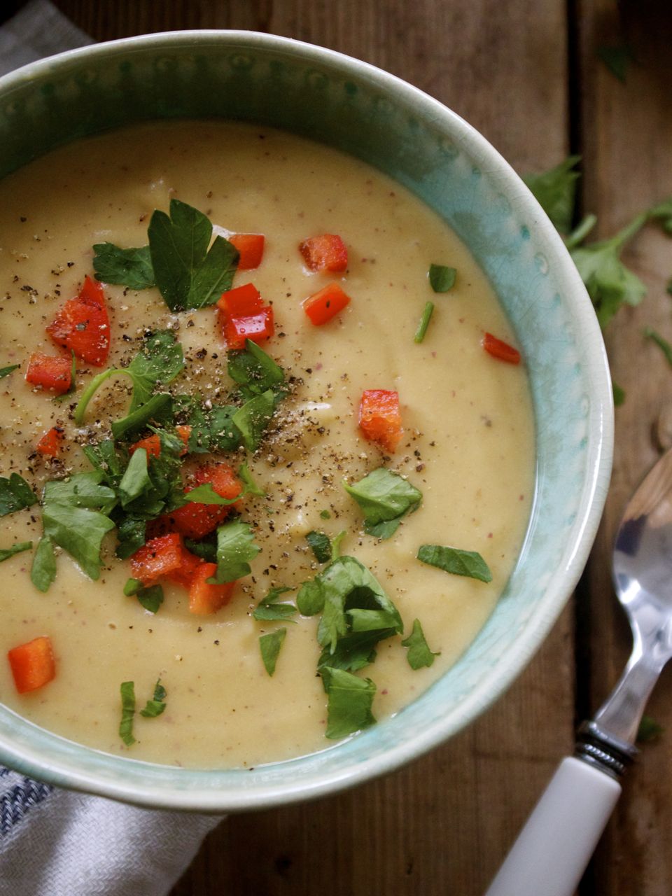 Recipe: Creamy Roasted Parsnip &  Potato Soup, Vegan