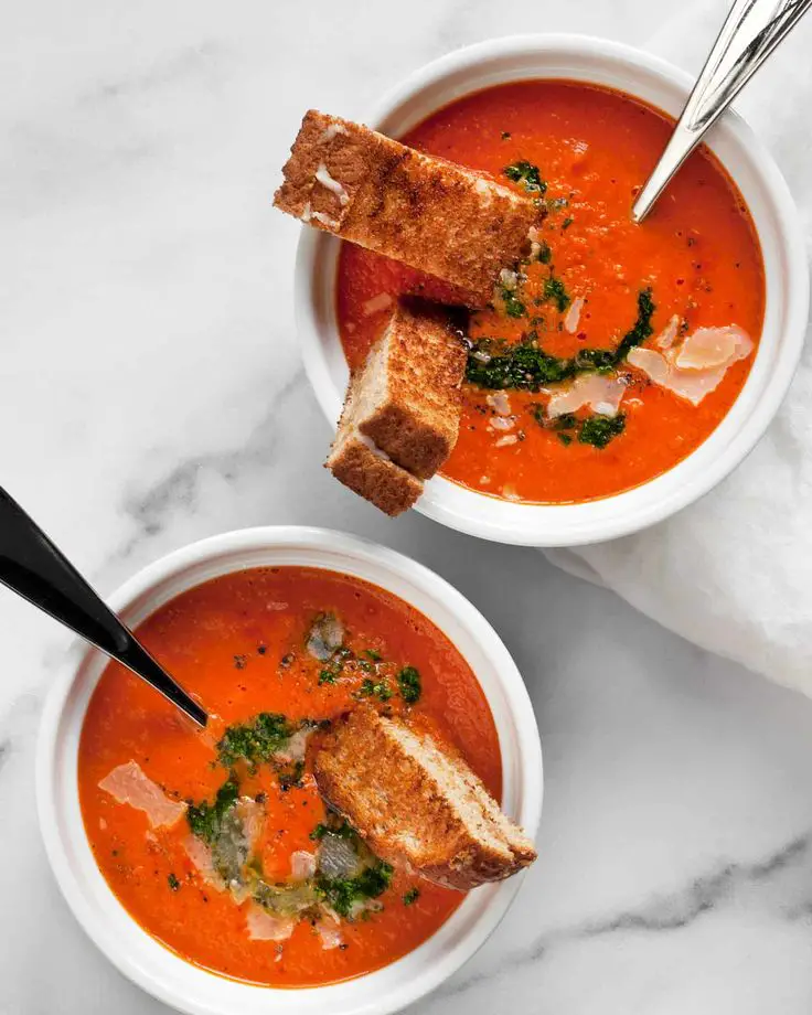Roasted Tomato Soup with Canned Tomatoes