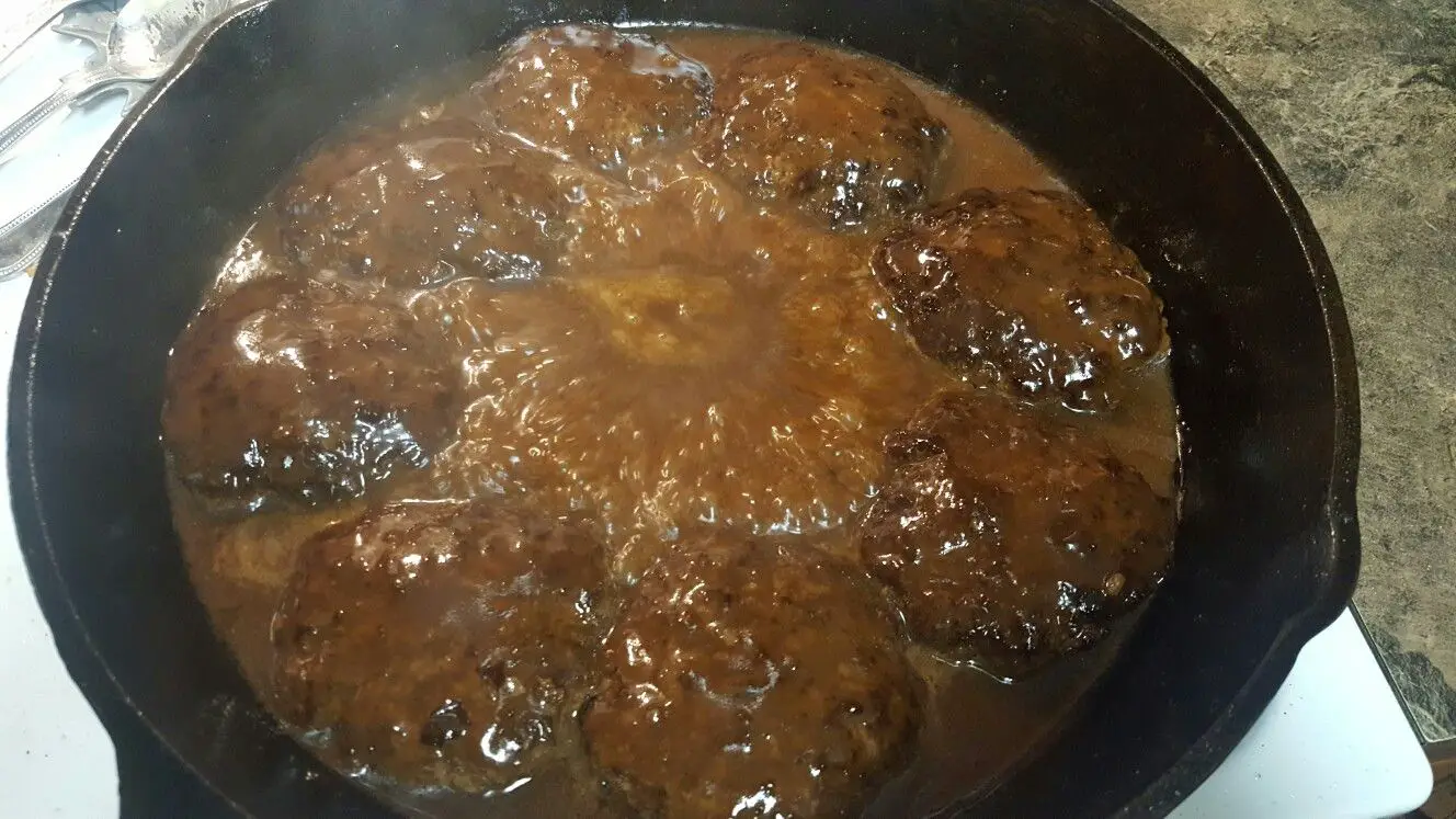 Salisbury Steak 1.5lb ground beef 1 pkt of Lipton Onion ...
