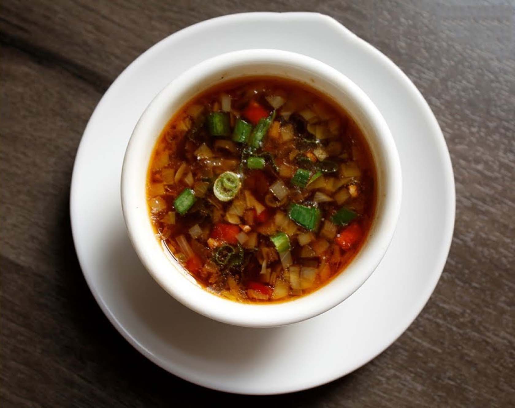 Sip On Veg Hot And Sour Soup This Winter!