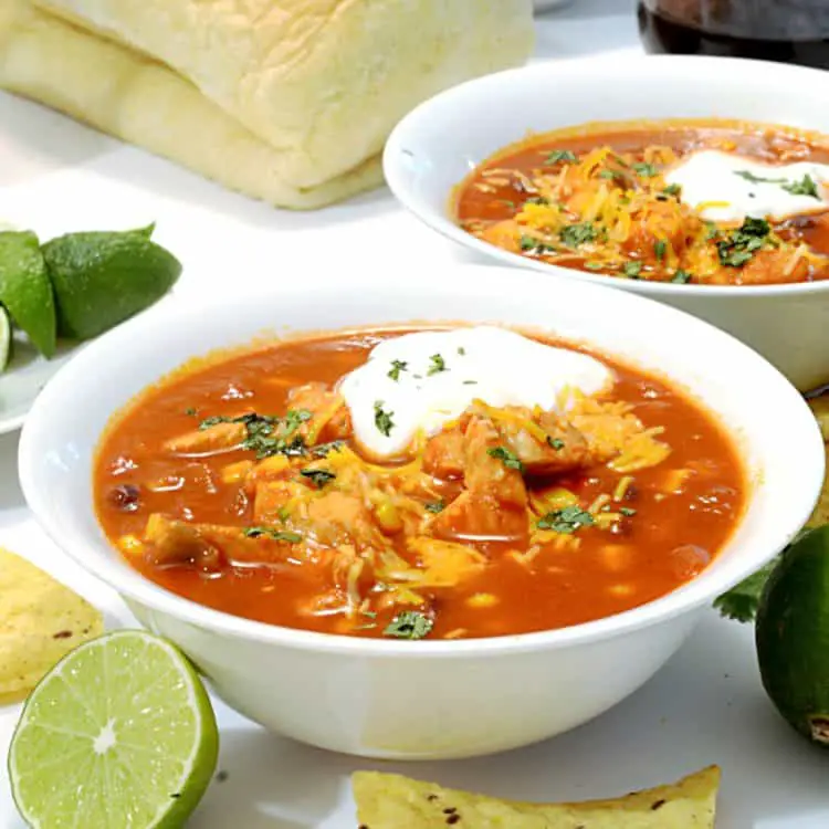 Slow Cooker Mexican Chicken Soup Recipe from Platter Talk