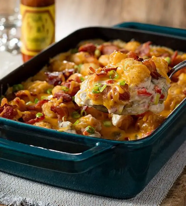 Tater Tot Casserole Made With Campbell