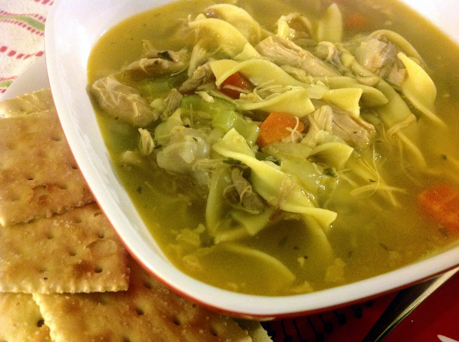 the dog mom: chicken noodle soup