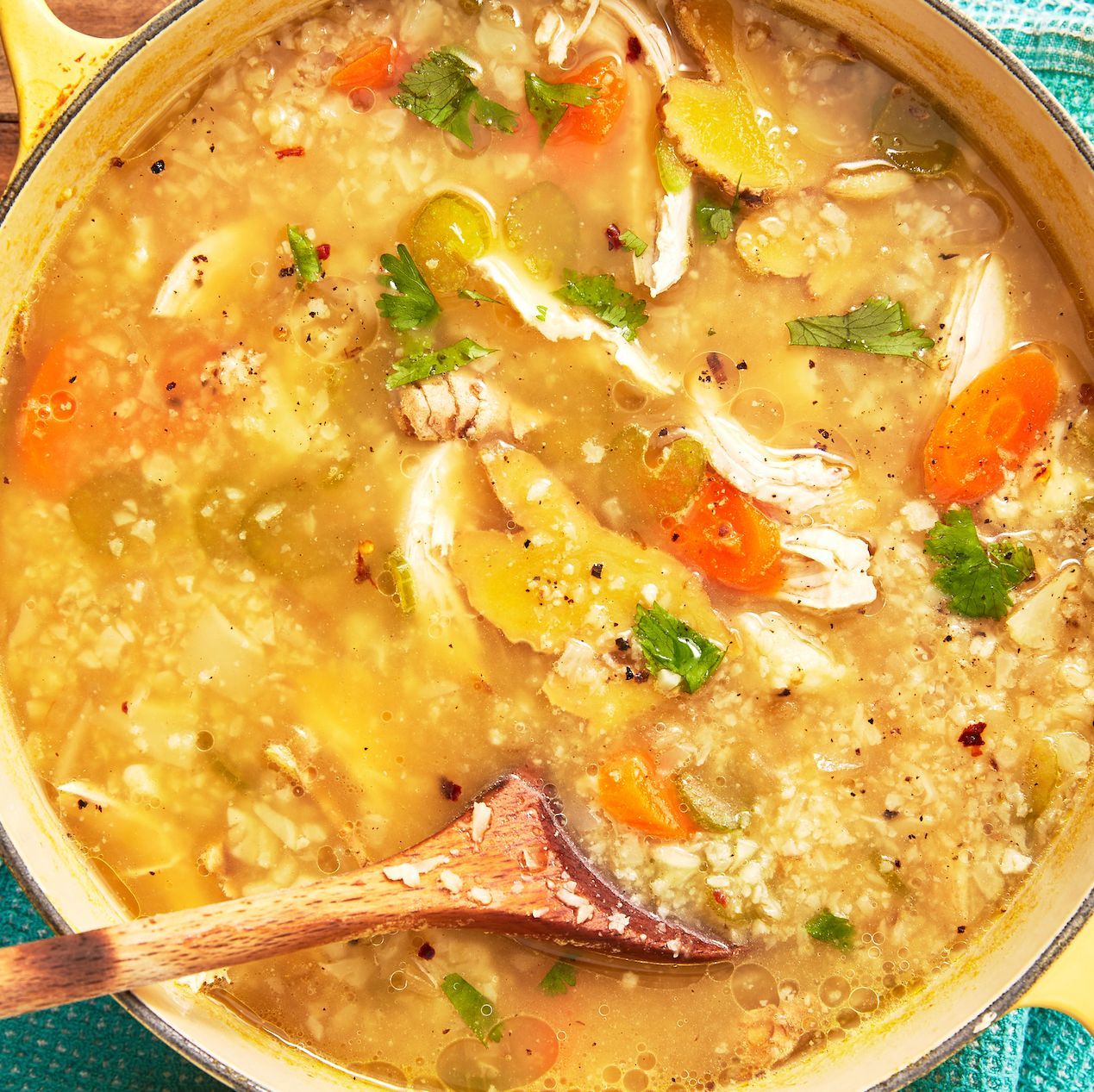 This Keto Chicken Soup Is Hearty, Healthy, &  Crazy Flavorful